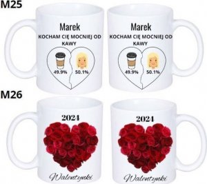 PrzydaSie Kubek Walentynkowy Prezent Dla Niej Dla Niego Walentynki Żony Męża 15