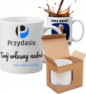 PrzydaSie Kubek Z Twoim Własnym Dowolnym Nadrukiem +Pudełko Gratis! 1