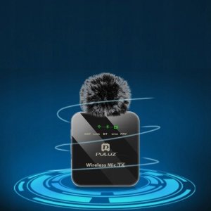 Mikrofon Puluz Mikrofon Bezprzewodowy Bluetooth 3,5mm TRS TRRS do Telefonu Aparatu Kamery / PU3153B 8