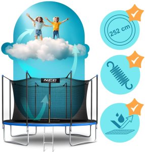 Trampolina ogrodowa Neo-Sport NS-13W241 z siatką wewnętrzną 13 FT 404 cm 6