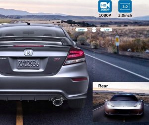 Wideorejestrator Feegar Wideorejestrator Feegar Kamera Samochodowa Cofania 12