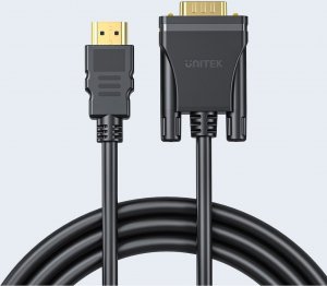 Kabel Unitek HDMI - D-Sub (VGA) 2m czarny (V1185A01) 5