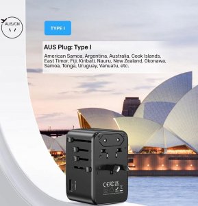Unitek Ładowarka podróżna EU/US/UK/AUS PD 100 W 5
