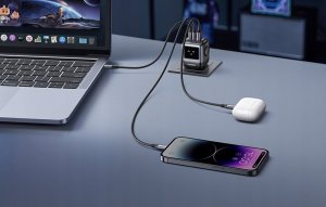 Ładowarka Ugreen Įkroviklis UGREEN Nexode RG 65W 3-Port GaN Fast Charger EU 4