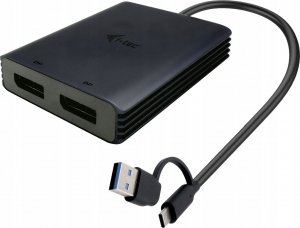 Adapter AV I-TEC i-tec USB-A/USB-C Dual 4K DP Video Adapter 1
