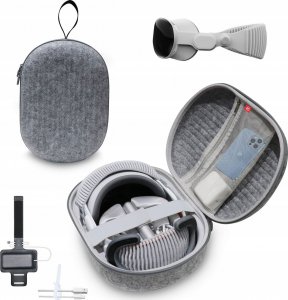 JYS Zestaw 3w1 Futerał Etui Walizka Na Gogle Okulary Vr Apple Vision Pro Pasek / Jys-app002 6
