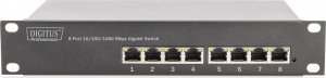 Switch Digitus Switch Niezarządzalny DIGITUS DN-80114 Przełącznik 8-portowy 10 cali 1U 2
