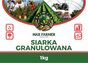 Siarka granulowana MAX FARMER 1kg nawóz 1