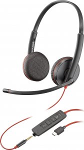 Słuchawki HP Słuchawki z Mikrofonem HP Blackwire C3225 Stereo Czarny 1