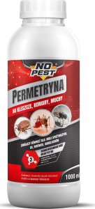 NO PEST Permetryna do Zwalczania Owadów 1L Oprysk Środek Preparat Płyn na Kleszcze Komary Muchy Osy Pluskwy Pająki i Inne Owady 2
