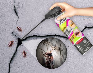 NO PEST Pianka na Owady Środek Spray Preparat na Rybiki Cukrowe Karaluchy Srebrzyki Prusaki i Inne Insekty 6