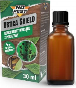 NO PEST Koncentrat Wyciągu z Pokrzywy 30ml Środek Płyn Preparat na Mszyce Ćmę Bukszpanową Środek do Poprawy Zdrowia i Rozwoju Roślin Urtica Shield 2