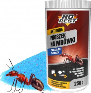 NO PEST Proszek na Mrówki 250g Środek Granulat Trutka Preparat na Mrówki Mrowiska Mrówki Faraona Gniazda Mrówek 1