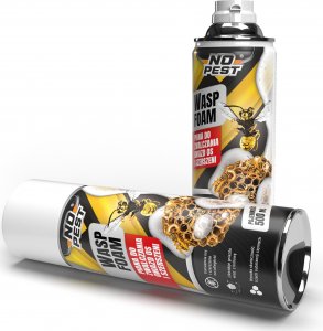 NO PEST Piana na Osy i Szerszenie 500ml Środek Aerozol Spray Preparat do Zwalczania Gniazd Os i Szerszeni Wasp Foam 6