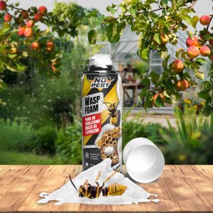 NO PEST Piana na Osy i Szerszenie 500ml Środek Aerozol Spray Preparat do Zwalczania Gniazd Os i Szerszeni Wasp Foam 9