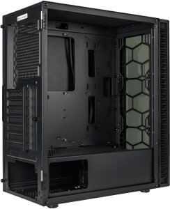Obudowa Kolink Kolink Observatory HF Glass Core Midi Tower Case - Black No Fans 4