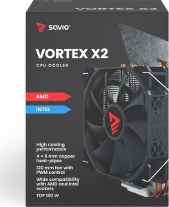 Chłodzenie CPU Savio Vortex X2 (SAVGCOVORTEXX2) 11