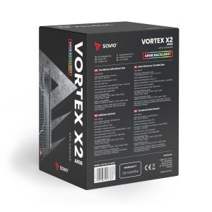 Chłodzenie CPU Savio Vortex X2 ARGB (SAVGCOVORTEXX2ARGB) 11