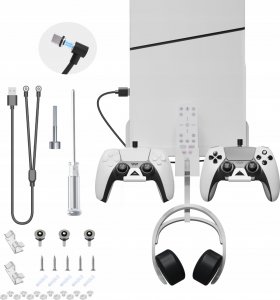 JYS Uchwyt Ścienny Na Ścianę Wieszak + Kabel 2w1 Do Sony Playstation 5 Ps5 Slim / Jys-p5177 2