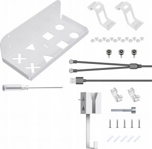 JYS Uchwyt Ścienny Na Ścianę Wieszak + Kabel 2w1 Do Sony Playstation 5 Ps5 Slim / Jys-p5177 3