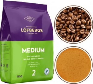 Kawa ziarnista LOFBERGS Kawa ziarnista Lofbergs Medium Roast 1kg Arabica 100% 1