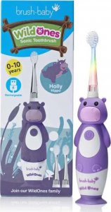 Szczoteczka Brush-baby WildOnes Hippo Fioletowa 2
