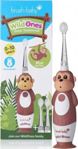 Szczoteczka Brush-baby WildOnes Monkey Brązowa 2