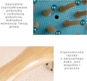 Triton Szczotka drewniana Paddle Brush do włosów YEYE 4