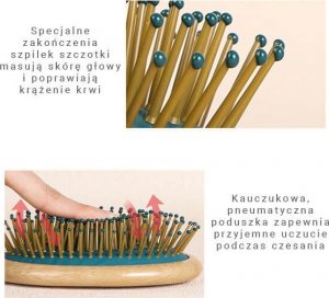 Triton Szczotka drewniana Paddle Brush do włosów YEYE 6
