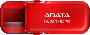 Pendrive ADATA ADATA Flash Disk 64GB UV240, USB 2.0, červená 1