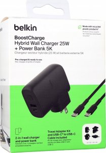 Ładowarka Belkin Ładowarka sieciowa 25 W 2w1, powerbank 5000 mAh, USB-A, USB-C 8