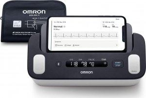 Ciśnieniomierz Omron  Omron Complete HEM-7530T-E3 EKG 2w1 BT biało-czarny 2