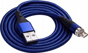 Kabel USB Akyga USB-A - microUSB 1 m Niebieski (AK-USB-47) 1