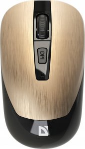 Mysz Defender Mysz bezprzewodowa Defender WAVE MM-995 optyczna bezklikowa silent 1600dpi złota 5