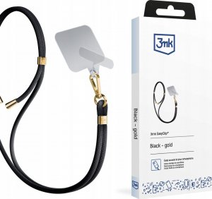 3MK Smycz do telefonu - 3mk EasyClip - czarna (złoty) 12