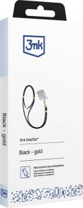 3MK Smycz do telefonu - 3mk EasyClip - czarna (złoty) 13