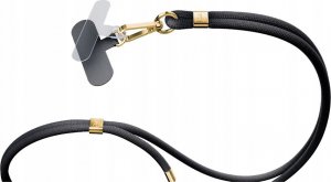3MK Smycz do telefonu - EasyClip Elite - Czarny (gold) 2