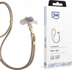 3MK Smycz do telefonu EasyClip Elite - Taupe (beżowa ze złotymi dodatkami) 13