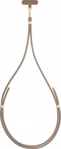 3MK Smycz do telefonu EasyClip Elite - Taupe (beżowa ze złotymi dodatkami) 4
