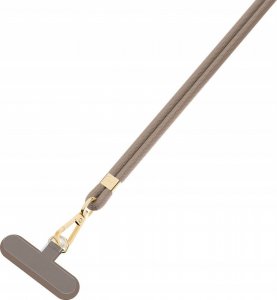 3MK Smycz do telefonu EasyClip Elite - Taupe (beżowa ze złotymi dodatkami) 6