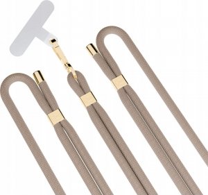 3MK Smycz do telefonu EasyClip Elite - Taupe (beżowa ze złotymi dodatkami) 8