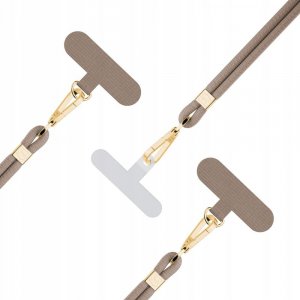 3MK Smycz do telefonu EasyClip Elite - Taupe (beżowa ze złotymi dodatkami) 10