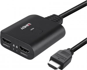 Lindy Adap Lindy 2 Port HDMI 4K60 Splitterkabel 4