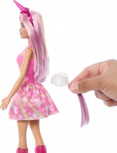 Lalka Barbie Mattel Lalka Barbie Jednorożec, różowy strój 9