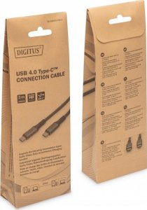 Kabel USB Digitus USB-C - USB-C 3 m Czarny (DB-300443-030-S) 3