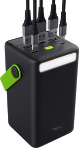 Powerbank Trust Redoh XXL 50000mAh Czarno-zielony 7