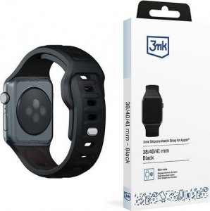 3MK 38/40/41 mm Black - 3mk Silicone Watch Strap for Apple 1