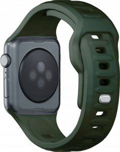 3MK 38/40/41 mm Dark Green - 3mk Silicone Watch Strap for Apple 8