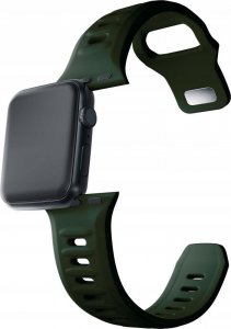 3MK 38/40/41 mm Dark Green - 3mk Silicone Watch Strap for Apple 9