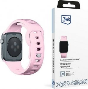 3MK 38/40/41 mm Powder Pink - 3mk Silicone Watch Strap for Apple 1
